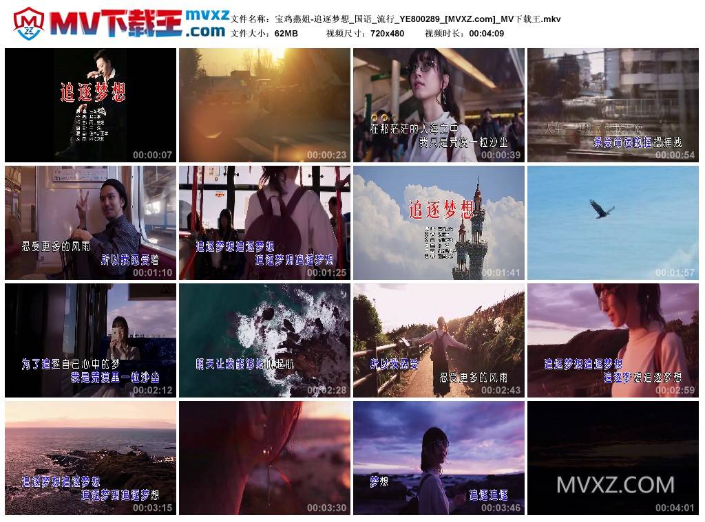 宝鸡燕姐-追逐梦想_国语_流行_YE800289